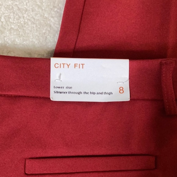 NWT, red knit leggings - Picture 8 of 8